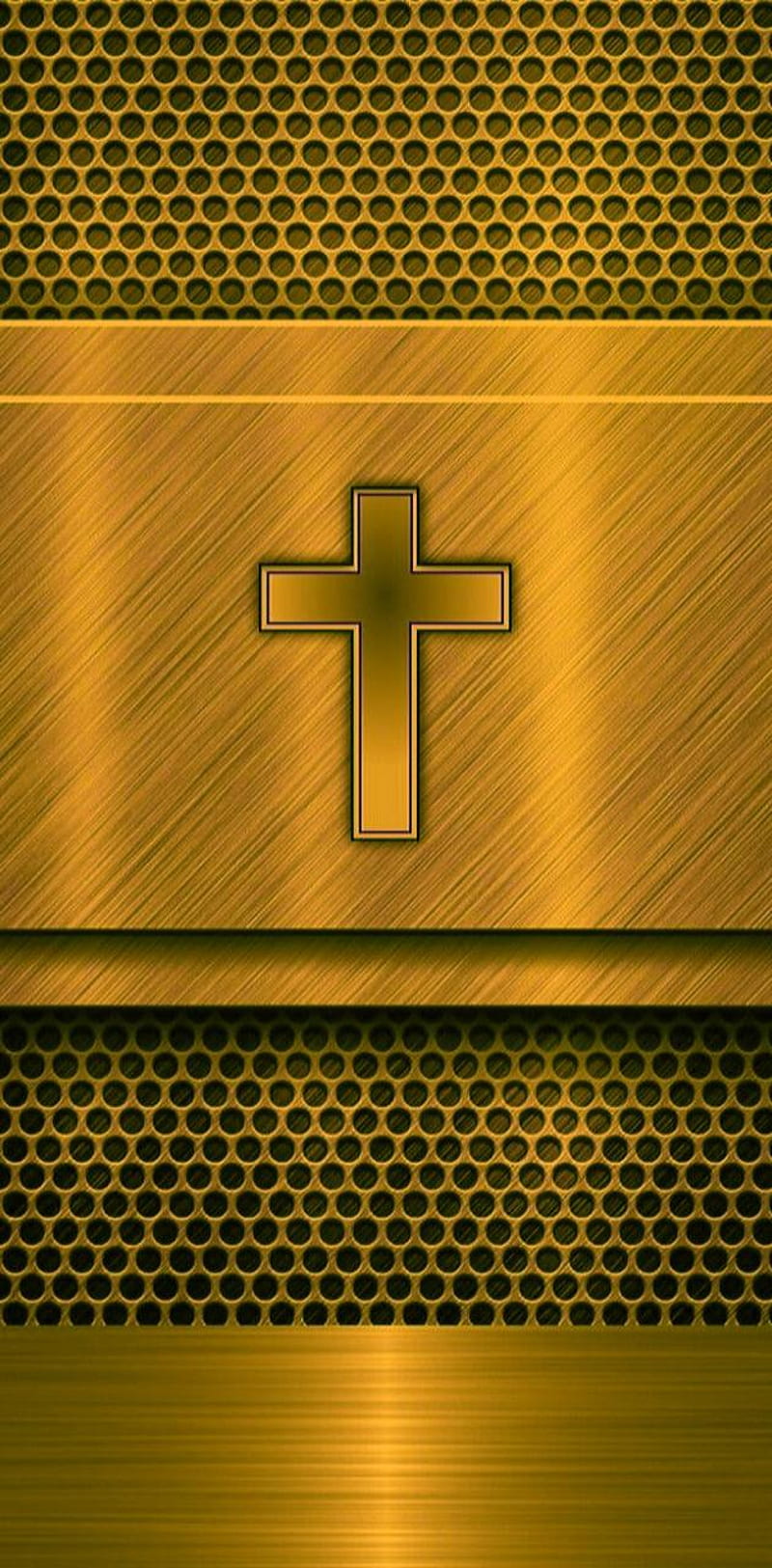 Cross by georgekev - on â, Gold Cross, HD phone wallpaper